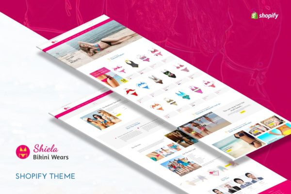 比基尼泳衣/游泳装备网上商城Shopify主题模板大洋岛精选 Sheila – Bikini Shopify Theme