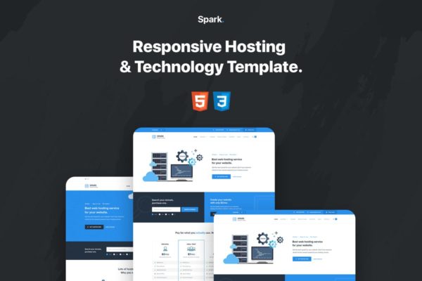 响应式数据管理&技术着陆页设计模板大洋岛精选 Spark – Responsive Hosting & Technology Template缩略图 响应式数据管理&技术着陆页设计模板大洋岛精选 Spark – Responsive Hosting & Technology Template