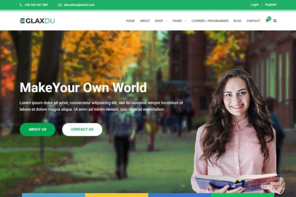 在线学习教育主题网站设计模板大洋岛精选 Glaxdu – Education Bootstrap 4 Template缩略图 在线学习教育主题网站设计模板大洋岛精选 Glaxdu – Education Bootstrap 4 Template
