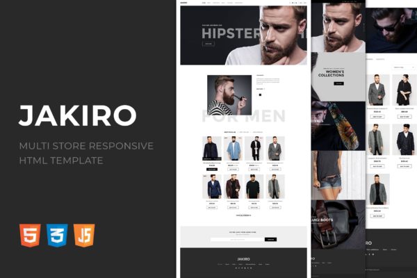 时尚男装网上商城HTML响应式模板大洋岛精选下载 Jakiro | Multi Store Responsive HTML Template缩略图 时尚男装网上商城HTML响应式模板大洋岛精选下载 Jakiro | Multi Store Responsive HTML Template