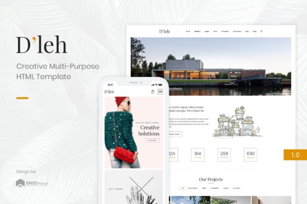 多用途创意企业官网建设HTML模板大洋岛精选下载 D’leh | Creative Multi-Purpose HTML Template缩略图 多用途创意企业官网建设HTML模板大洋岛精选下载 D’leh | Creative Multi-Purpose HTML Template