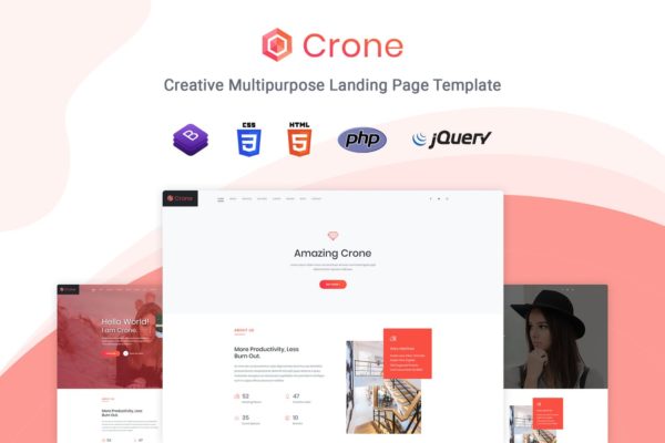 Bootstrap框架响应式互联网初创公司网站着陆页HTML模板大洋岛精选 Crone – Multipurpose Landing Page Template缩略图 Bootstrap框架响应式互联网初创公司网站着陆页HTML模板大洋岛精选 Crone – Multipurpose Landing Page Template
