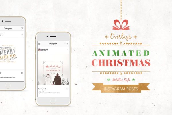 圣诞社交媒体海报-金属风格动画PSD模板大洋岛精选 ANIMATED Christmas Posts – Metallic Style缩略图 圣诞社交媒体海报-金属风格动画PSD模板大洋岛精选 ANIMATED Christmas Posts – Metallic Style