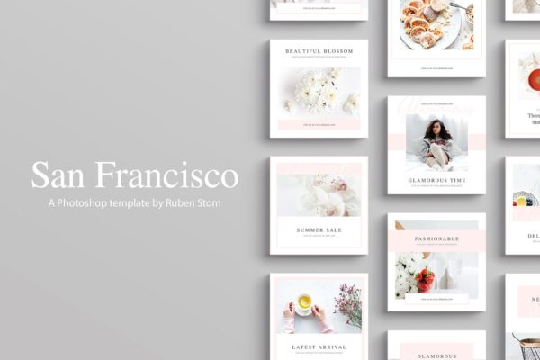简约生活社交媒体贴图模板大洋岛精选 San Francisco Social Media Pack缩略图 简约生活社交媒体贴图模板大洋岛精选 San Francisco Social Media Pack