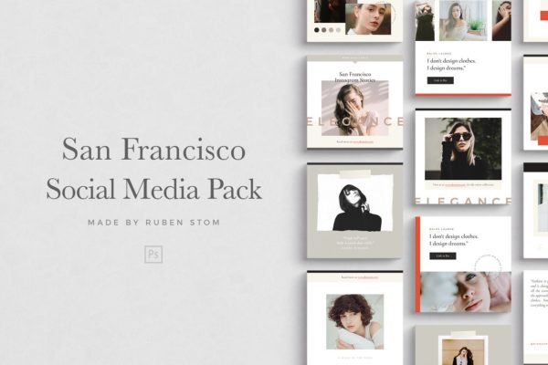 时尚大片社交媒体贴图模板大洋岛精选 San Francisco Social Media Pack缩略图 时尚大片社交媒体贴图模板大洋岛精选 San Francisco Social Media Pack