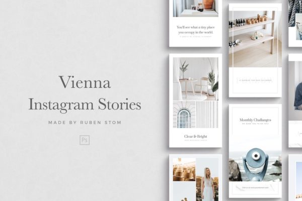 极简主义Instagram社交媒体故事模板大洋岛精选 Vienna Instagram Stories缩略图 极简主义Instagram社交媒体故事模板大洋岛精选 Vienna Instagram Stories