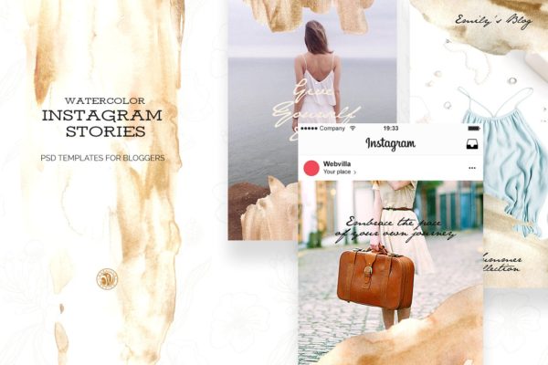 优雅的Instagram故事模板大洋岛精选 Instagram Stories for Bloggers缩略图 优雅的Instagram故事模板大洋岛精选 Instagram Stories for Bloggers