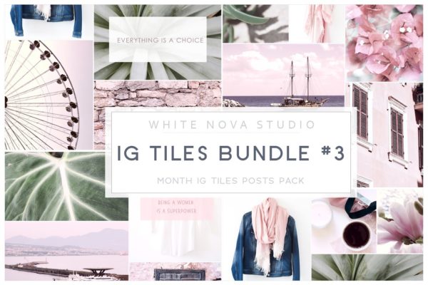 Instagram标题贴图设计素材包 Instagram Tiles Bundle #3缩略图 Instagram标题贴图设计素材包 Instagram Tiles Bundle #3
