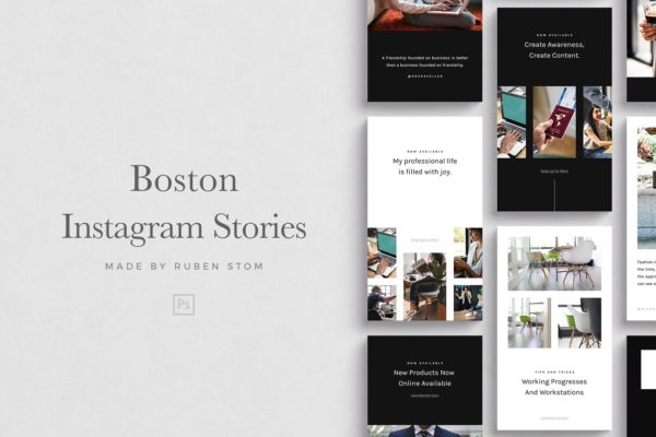 社交媒体适用文章插图模板大洋岛精选 Boston Instagram Stories缩略图 社交媒体适用文章插图模板大洋岛精选 Boston Instagram Stories