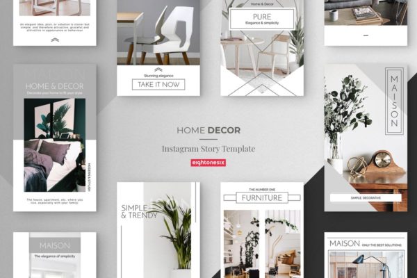 家居装饰Instagram品牌故事模板大洋岛精选 Home Decor Instagram Story Template缩略图 家居装饰Instagram品牌故事模板大洋岛精选 Home Decor Instagram Story Template
