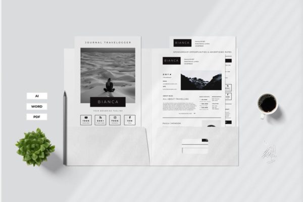 新媒体渠道营销推广方案设计模板大洋岛精选 Media Kit Partnership Proposal缩略图 新媒体渠道营销推广方案设计模板大洋岛精选 Media Kit Partnership Proposal