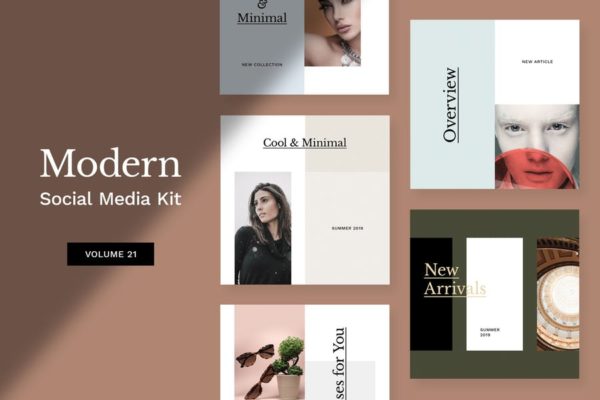 现代时尚生活方式社交媒体模板大洋岛精选套装V21 Modern Social Media Kit (Vol. 21)缩略图 现代时尚生活方式社交媒体模板大洋岛精选套装V21 Modern Social Media Kit (Vol. 21)