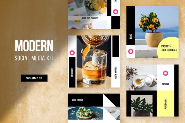 品牌社交运营设计素材模板大洋岛精选v19 Modern Social Media Kit (Vol. 19)缩略图 品牌社交运营设计素材模板大洋岛精选v19 Modern Social Media Kit (Vol. 19)