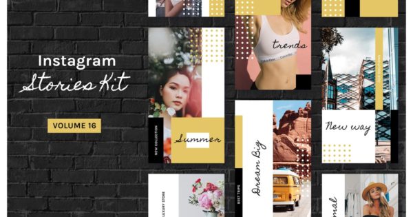 现代风格时尚生活方式Instagram品牌故事设计 Instagram Stories Kit (Vol.16)缩略图 现代风格时尚生活方式Instagram品牌故事设计 Instagram Stories Kit (Vol.16)