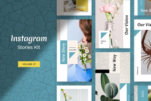 Instagram社交新媒体品牌故事设计模板大洋岛精选 Instagram Stories Kit (Vol.27)缩略图 Instagram社交新媒体品牌故事设计模板大洋岛精选 Instagram Stories Kit (Vol.27)