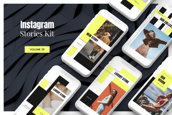 Instagram社交媒体时尚品牌宣传推广设计素材 Instagram Stories Kit (Vol.26)缩略图 Instagram社交媒体时尚品牌宣传推广设计素材 Instagram Stories Kit (Vol.26)