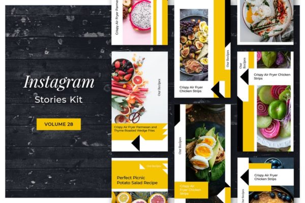 美食博客Instagram社交媒体设计素材 Instagram Stories Kit (Vol.28)缩略图 美食博客Instagram社交媒体设计素材 Instagram Stories Kit (Vol.28)