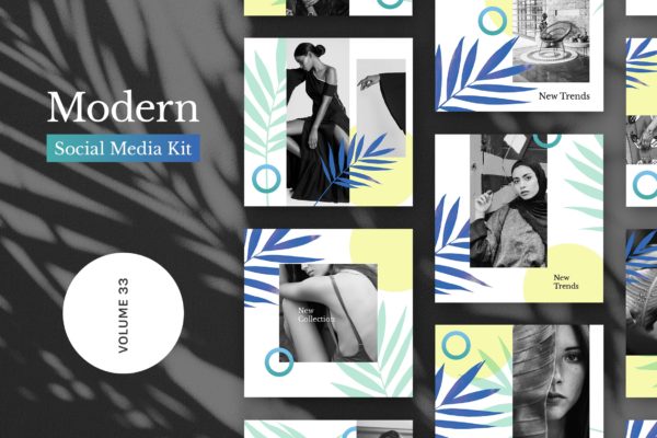现代设计风格社交媒体自媒体设计套件v33 Modern Social Media Kit (Vol. 33)缩略图 现代设计风格社交媒体自媒体设计套件v33 Modern Social Media Kit (Vol. 33)
