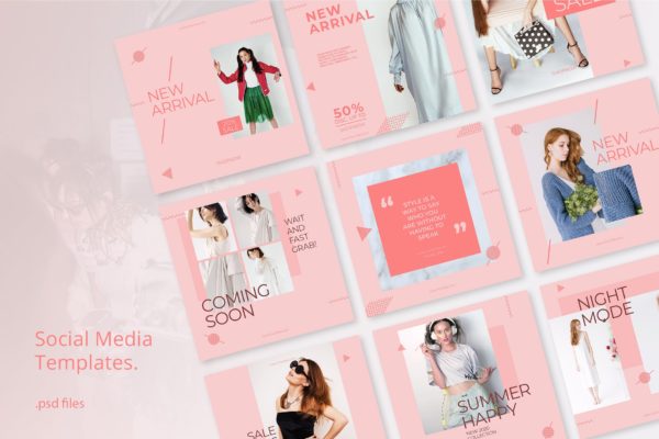 极简主义设计风格时尚主题社交媒体推广素材包 Social Media Kit Fashion Minimalis缩略图 极简主义设计风格时尚主题社交媒体推广素材包 Social Media Kit Fashion Minimalis