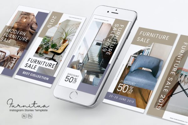 家具品牌故事推广Instagram社交推广设计素材PSD&AI模板大洋岛精选 Furniture Instagram Stories PSD & AI Template缩略图 家具品牌故事推广Instagram社交推广设计素材PSD&AI模板大洋岛精选 Furniture Instagram Stories PSD & AI Template