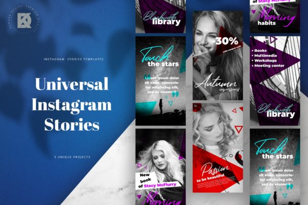 多用途社交品牌营销Instagram广告设计素材 Instagram Stories Universal Banners Pack缩略图 多用途社交品牌营销Instagram广告设计素材 Instagram Stories Universal Banners Pack