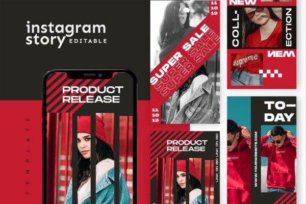 女士服饰促销活动Instagram社交平台推广素材 Instagram Story Template缩略图 女士服饰促销活动Instagram社交平台推广素材 Instagram Story Template