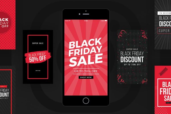 20款Instagram社交黒五购物节广告设计模板大洋岛精选v2 20 Black Friday Instagram Stories Vol 2缩略图 20款Instagram社交黒五购物节广告设计模板大洋岛精选v2 20 Black Friday Instagram Stories Vol 2