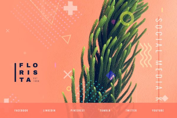花卉设计风格社交媒体设计素材包 Floral Design Studio – Social Media Kit缩略图 花卉设计风格社交媒体设计素材包 Floral Design Studio – Social Media Kit