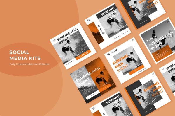 体育运动/极限运动赛事社交推广设计素材v76 SRTP – Social Media Kit.76缩略图 体育运动/极限运动赛事社交推广设计素材v76 SRTP – Social Media Kit.76