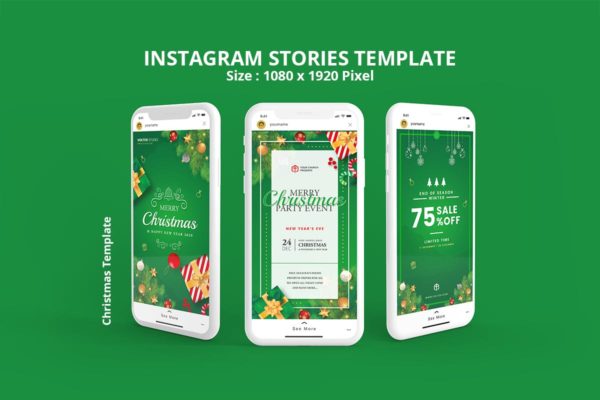 圣诞节主题促销活动Instagram社交广告设计模板大洋岛精选 Christmas Instagram Stories缩略图 圣诞节主题促销活动Instagram社交广告设计模板大洋岛精选 Christmas Instagram Stories
