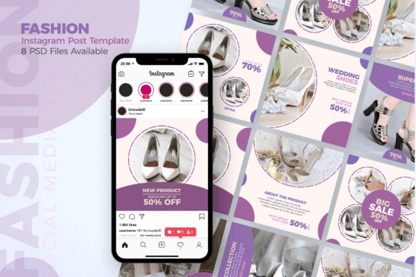 时尚品牌Instagram促销广告设计模板大洋岛精选 Fashion – Instagram Post Template缩略图 时尚品牌Instagram促销广告设计模板大洋岛精选 Fashion – Instagram Post Template