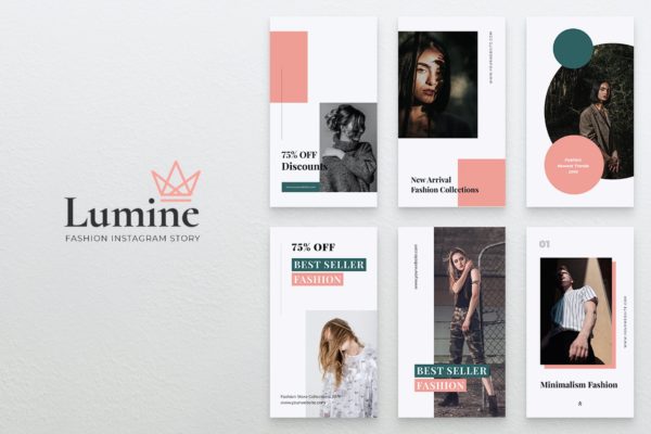 Instagram社交平台时尚品牌故事营销设计素材 LUMINE Fashion Instagram Stories缩略图 Instagram社交平台时尚品牌故事营销设计素材 LUMINE Fashion Instagram Stories