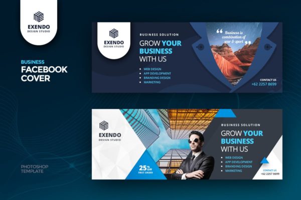 互联网服务企业Facebook主页封面设计模板大洋岛精选 Facebook Cover Template缩略图 互联网服务企业Facebook主页封面设计模板大洋岛精选 Facebook Cover Template