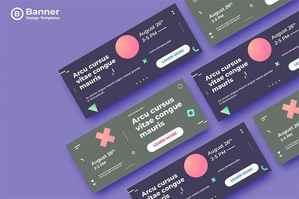 简约的时尚高端渐变色彩banner海报设计模板-12缩略图 简约的时尚高端渐变色彩banner海报设计模板-12