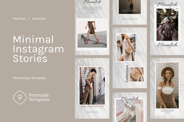 Instagram社交时尚故事推广设计素材 Fashion Instagram Stories缩略图 Instagram社交时尚故事推广设计素材 Fashion Instagram Stories
