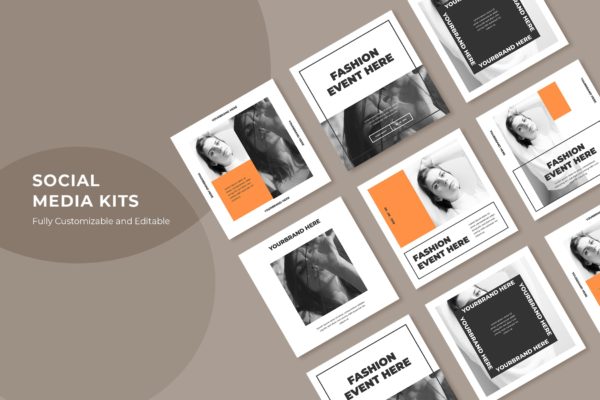 时装活动邀请社交宣传设计素材v94 SRTP – Social Media Kit.94缩略图 时装活动邀请社交宣传设计素材v94 SRTP – Social Media Kit.94