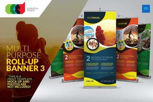 多用途易拉宝大洋岛精选广告模板3 Multipurpose Roll-Up Banner 3缩略图 多用途易拉宝大洋岛精选广告模板3 Multipurpose Roll-Up Banner 3