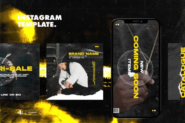 品牌新品发布Instagram社交平台推广素材 Instagram Template缩略图 品牌新品发布Instagram社交平台推广素材 Instagram Template