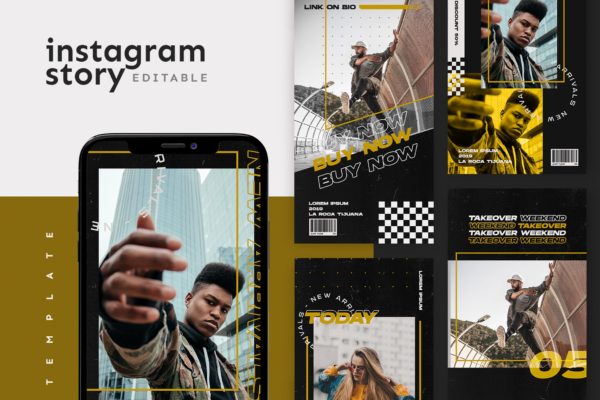 Instagram社交网站品牌故事推广设计模板大洋岛精选 Instagram Story Template缩略图 Instagram社交网站品牌故事推广设计模板大洋岛精选 Instagram Story Template
