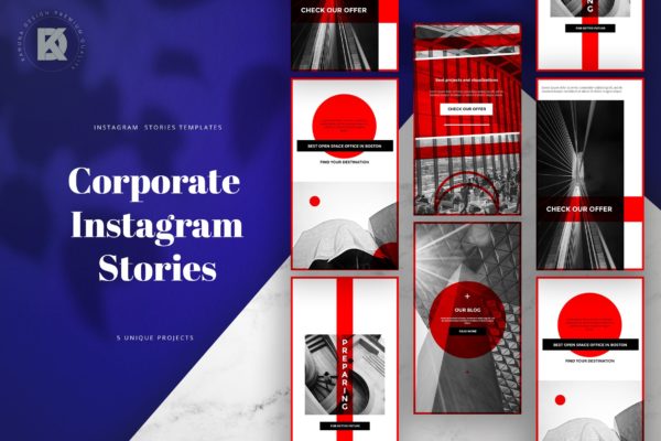 企业品牌故事Instagram横幅广告设计 Corporate Instagram Banners Stories缩略图 企业品牌故事Instagram横幅广告设计 Corporate Instagram Banners Stories