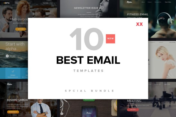 10套企业商务电子邮件营销EDM模板 Alpha Pro BUNDLE – 10 Unique Emails缩略图 10套企业商务电子邮件营销EDM模板 Alpha Pro BUNDLE – 10 Unique Emails
