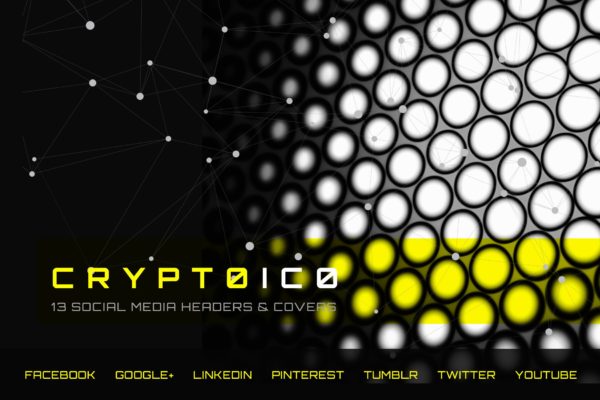 加密货币ICO主题社交平台设计素材 Cryptocurrency ICO – Social Media Kit缩略图 加密货币ICO主题社交平台设计素材 Cryptocurrency ICO – Social Media Kit