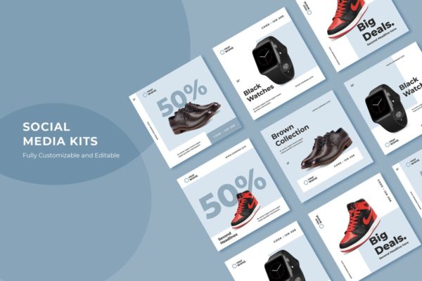 社交媒体电商广告模板合集v22 ADL Social Media Kit.22缩略图 社交媒体电商广告模板合集v22 ADL Social Media Kit.22