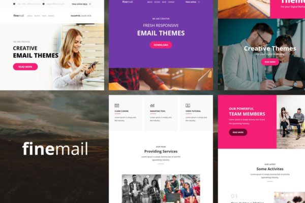 60+即拿即用电子邮件营销EDM设计模板 finemail – 60+ Modules E-mail Templates缩略图 60+即拿即用电子邮件营销EDM设计模板 finemail – 60+ Modules E-mail Templates