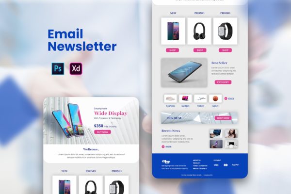 数码电子产品推广EDM邮件模板大洋岛精选 Gadget Email Newsletter缩略图 数码电子产品推广EDM邮件模板大洋岛精选 Gadget Email Newsletter