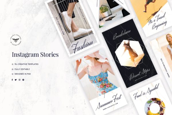 15+Instagram社交时尚品牌推广设计模板大洋岛精选 Instagram Stories Template缩略图 15+Instagram社交时尚品牌推广设计模板大洋岛精选 Instagram Stories Template