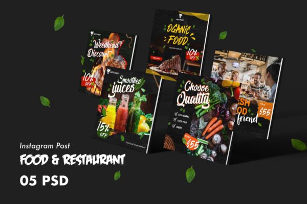 西式美食&餐厅Instagram社交信息流贴图设计PSD模板大洋岛精选 Food & Restaurants Instagram Post PSD Template缩略图 西式美食&餐厅Instagram社交信息流贴图设计PSD模板大洋岛精选 Food & Restaurants Instagram Post PSD Template