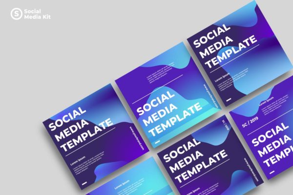 社交媒体正方形广告&贴图创意设计模板v20 SRTP – Social Media Kit.20