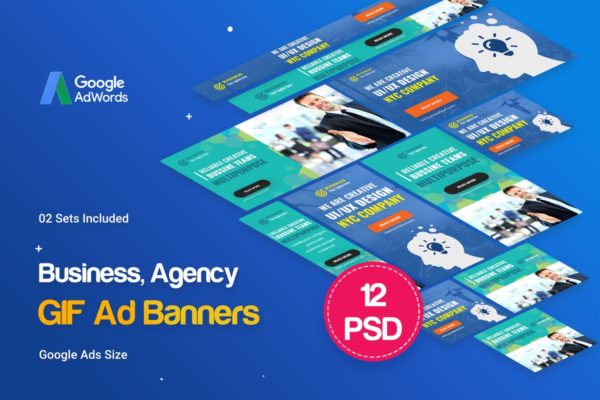 企业商业推广谷歌GIF动画大洋岛精选广告模板 Animated GIF Business, Agency Banners Ad缩略图 企业商业推广谷歌GIF动画大洋岛精选广告模板 Animated GIF Business, Agency Banners Ad