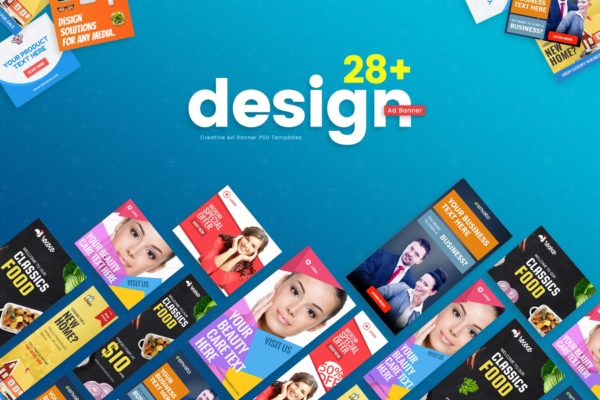 美容保健/食品/房地产/购物主题网站广告Banner设计模板合集 Ad Banner Template缩略图 美容保健/食品/房地产/购物主题网站广告Banner设计模板合集 Ad Banner Template